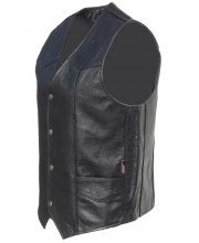 JTS Plain Leather Waistcoat